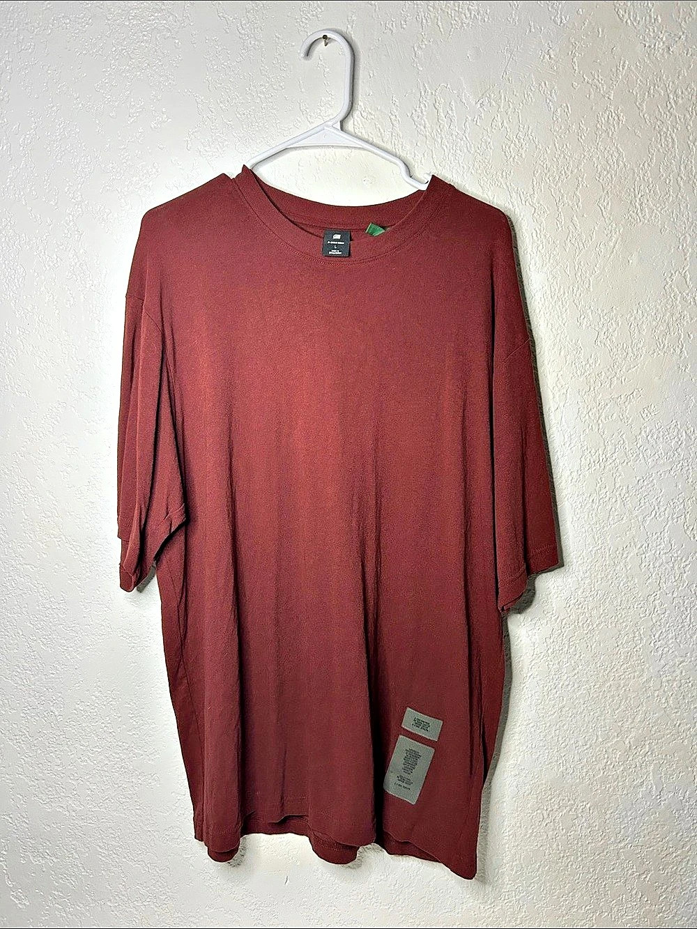 G-Star RAW Patches Loose T-Shirt Burgundy Large